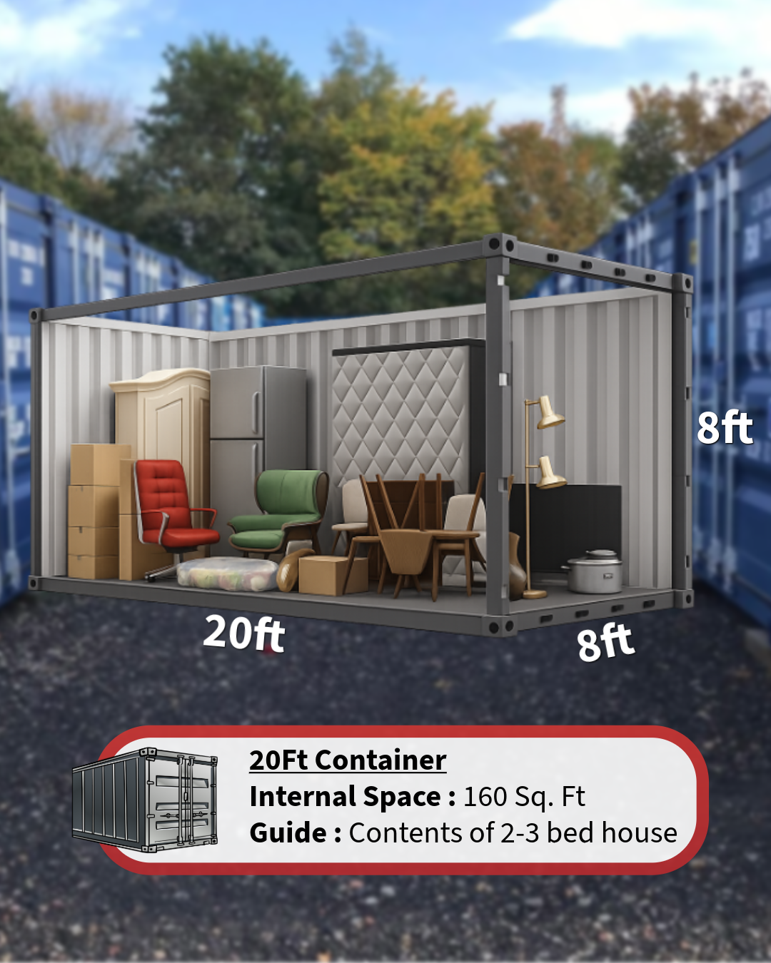 20ft Container dimensions